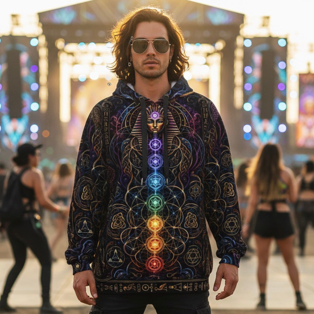 Mystical Egypt Unisex Cotton Pullover Hoodie