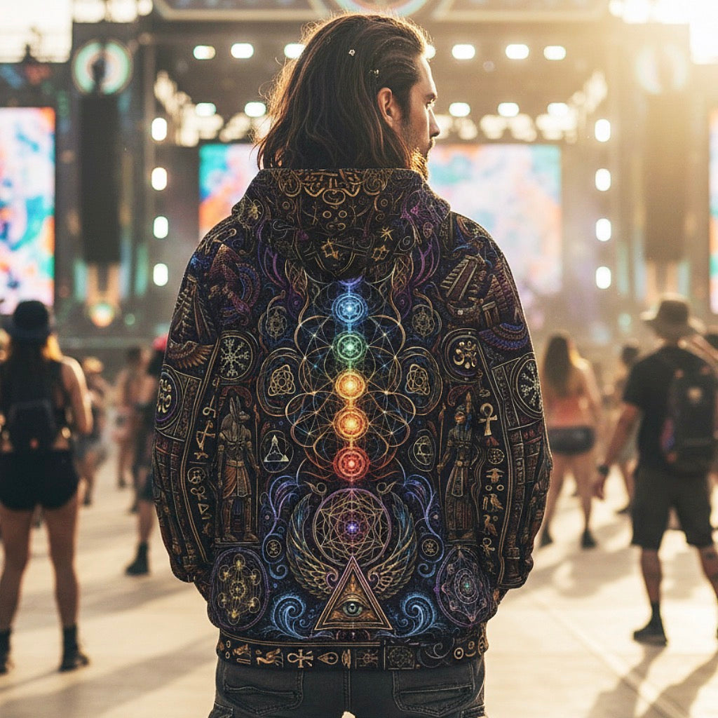 Mystical Egypt Unisex Cotton Pullover Hoodie