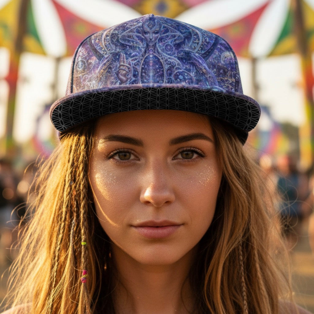 SnapBack Hat | Galactic Alien Oracle
