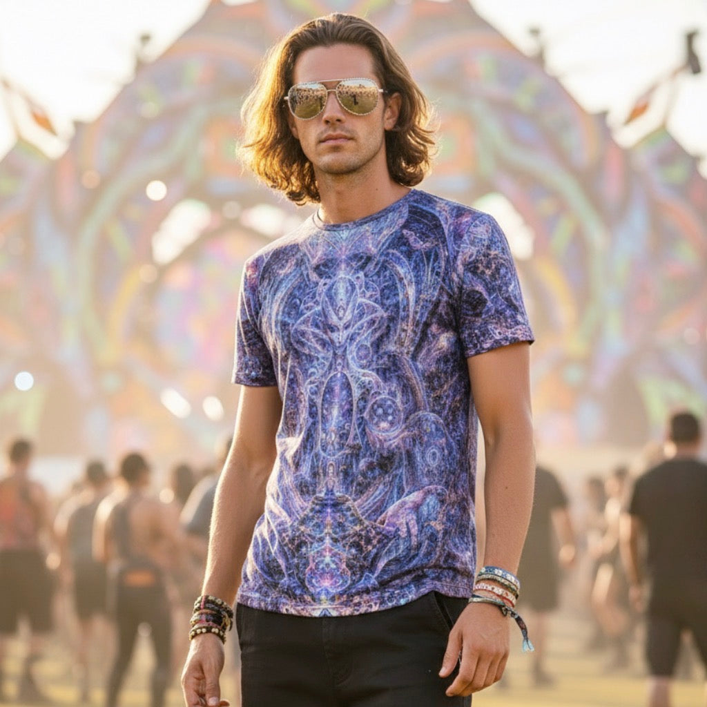 Galactic Alien Oracle Crushed Velvet T-Shirt