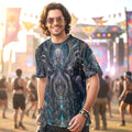 Crushed Velvet T-Shirt | Mechanical Kraken
