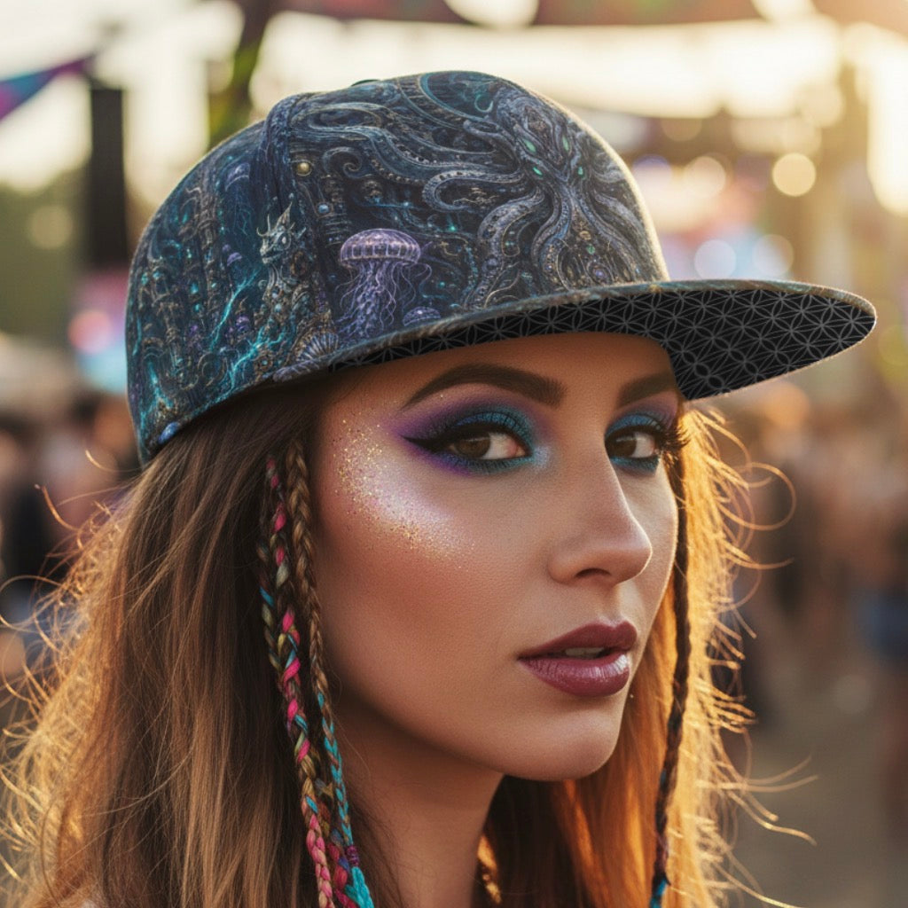Mechanical Kraken Snapback Hat