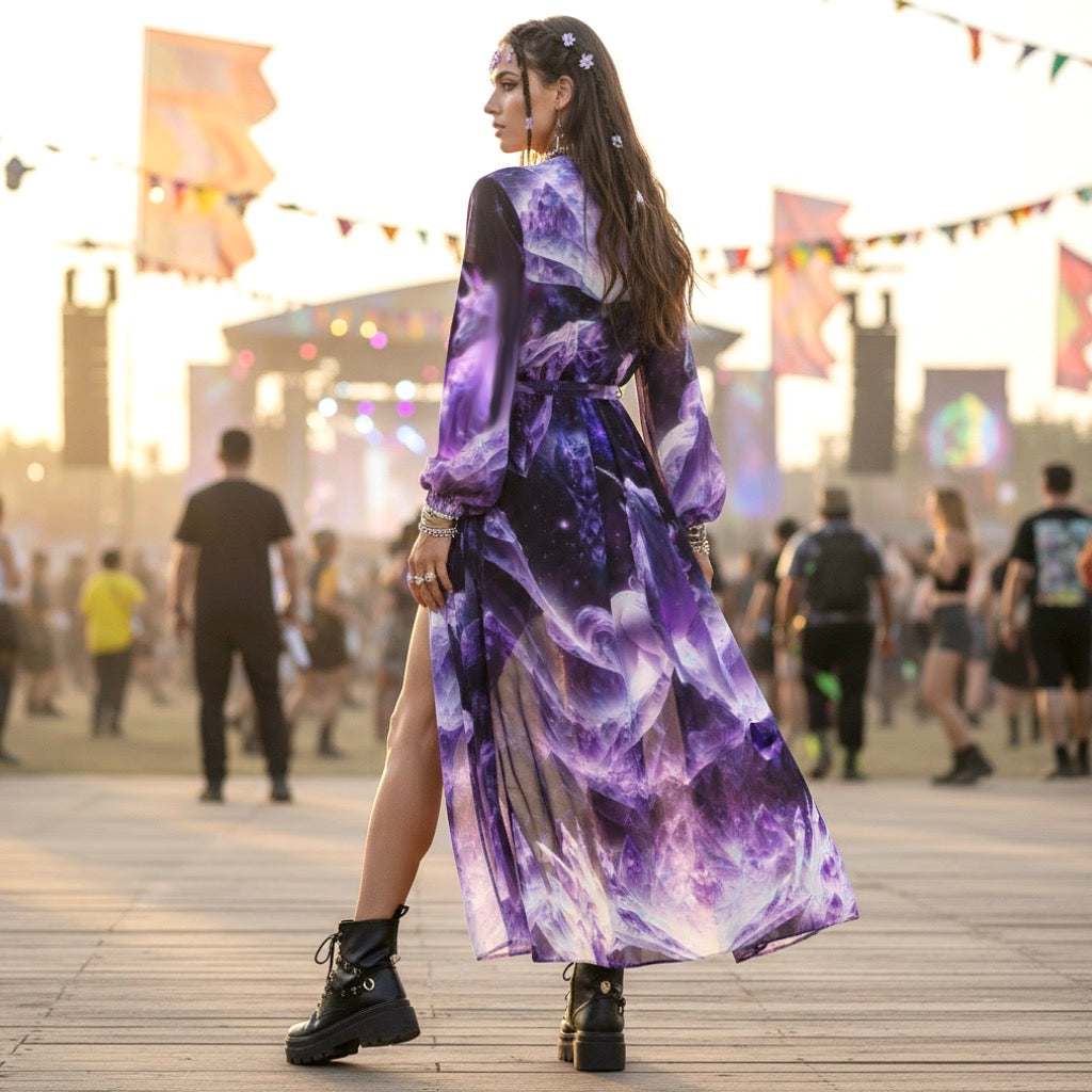 Chiffon Kimono | Amethyst Unicorn