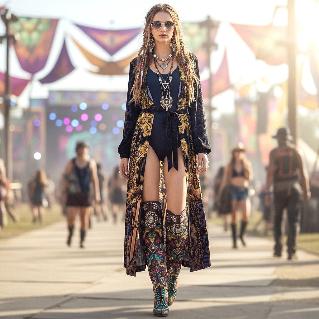 Chiffon Kimono | Enochian Vision Purple