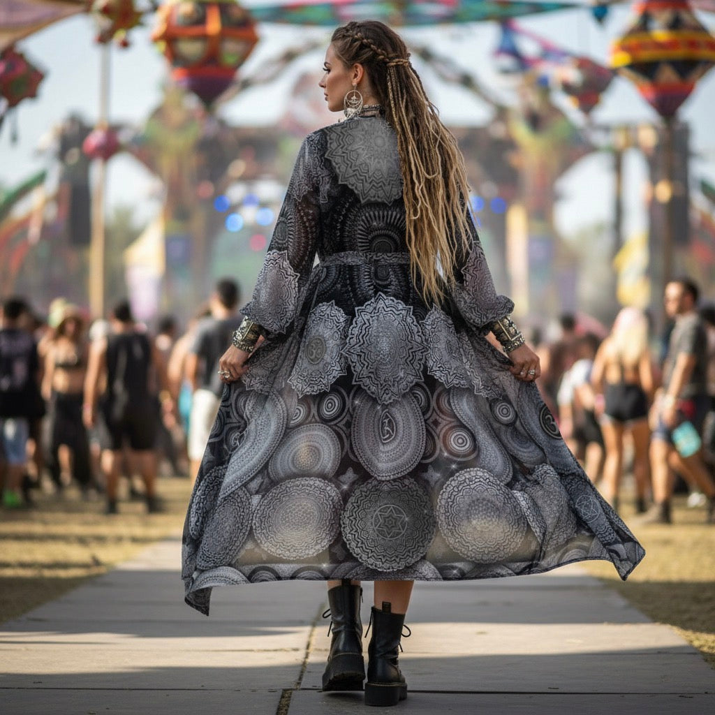 Chiffon Kimono | Void Mandala