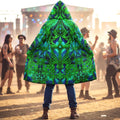 Cosmic Cross Green Men's Festival Cloak