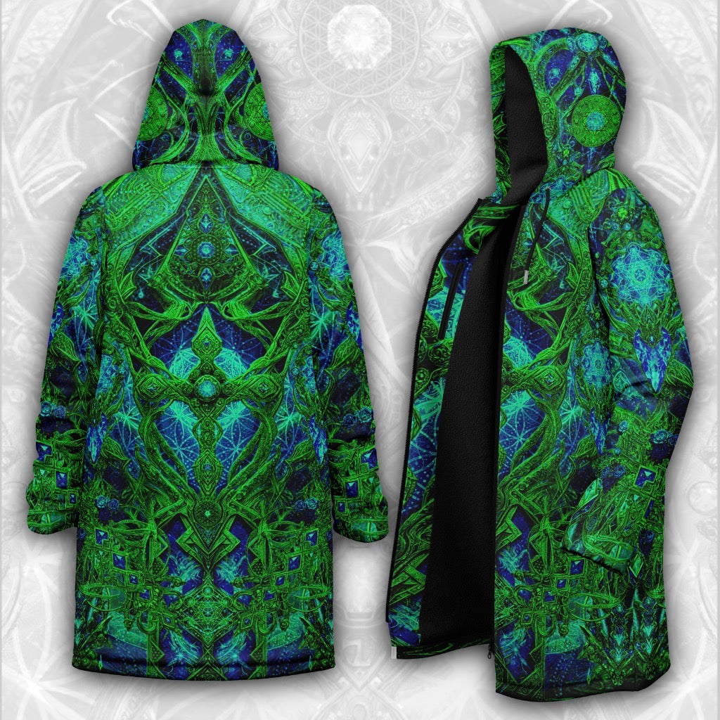 Cosmic Cross Green Men's Festival Cloak