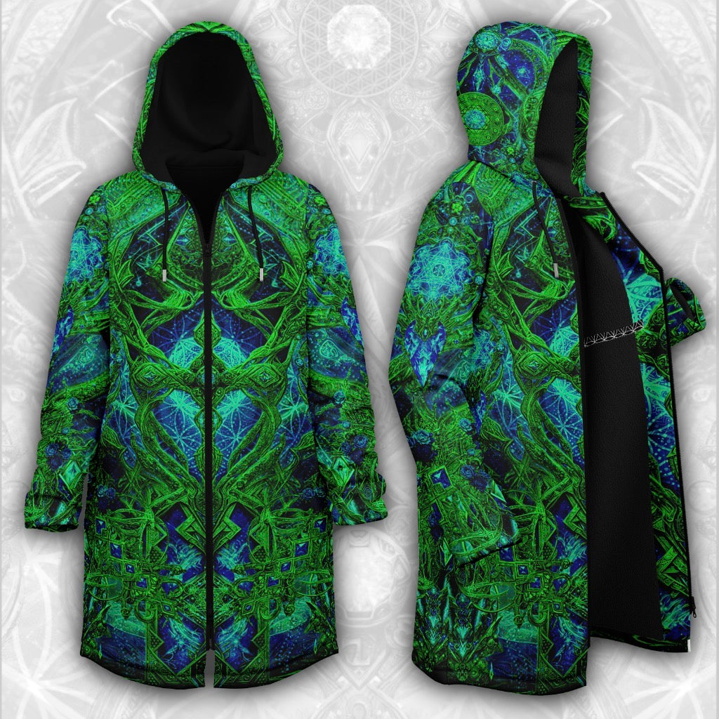 Cosmic Cross Green Men's Festival Cloak
