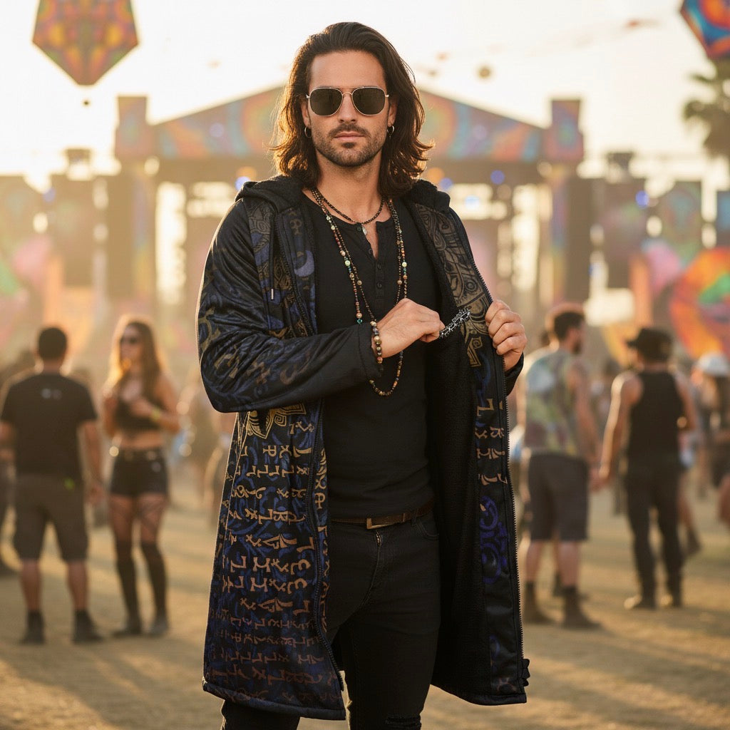 Enochian Vision Blue Men's Festival Cloak