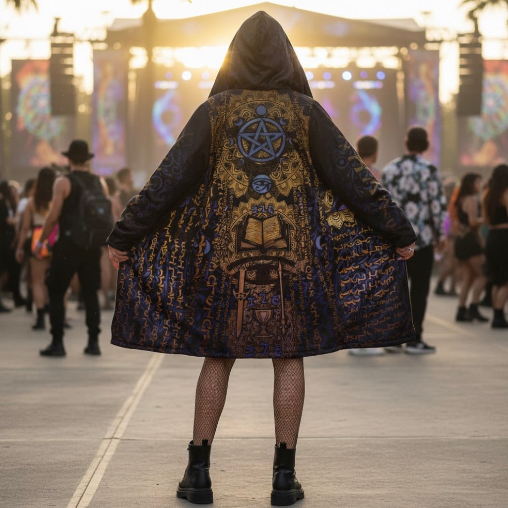 Enochian Vision Blue Women's Festival Cloak