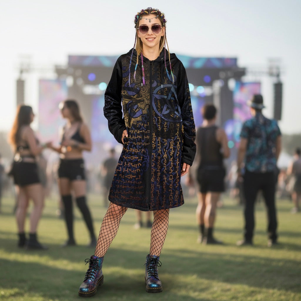 Enochian Vision Blue Women's Festival Cloak