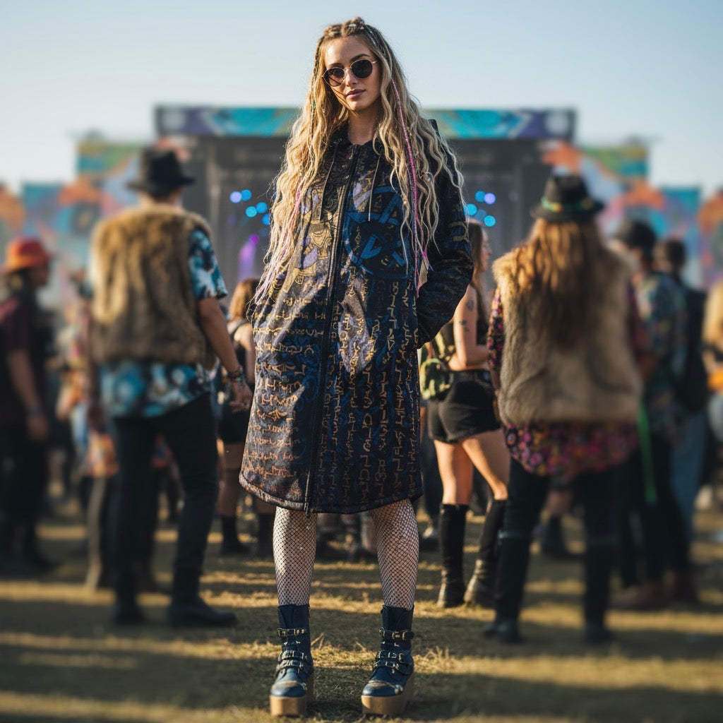 Enochian Vision Blue Women's Festival Cloak