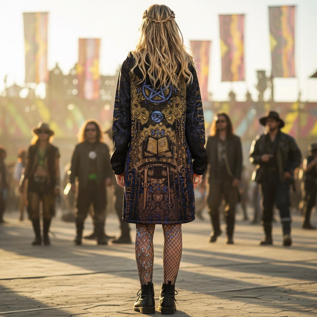 Enochian Vision Blue Women's Festival Cloak
