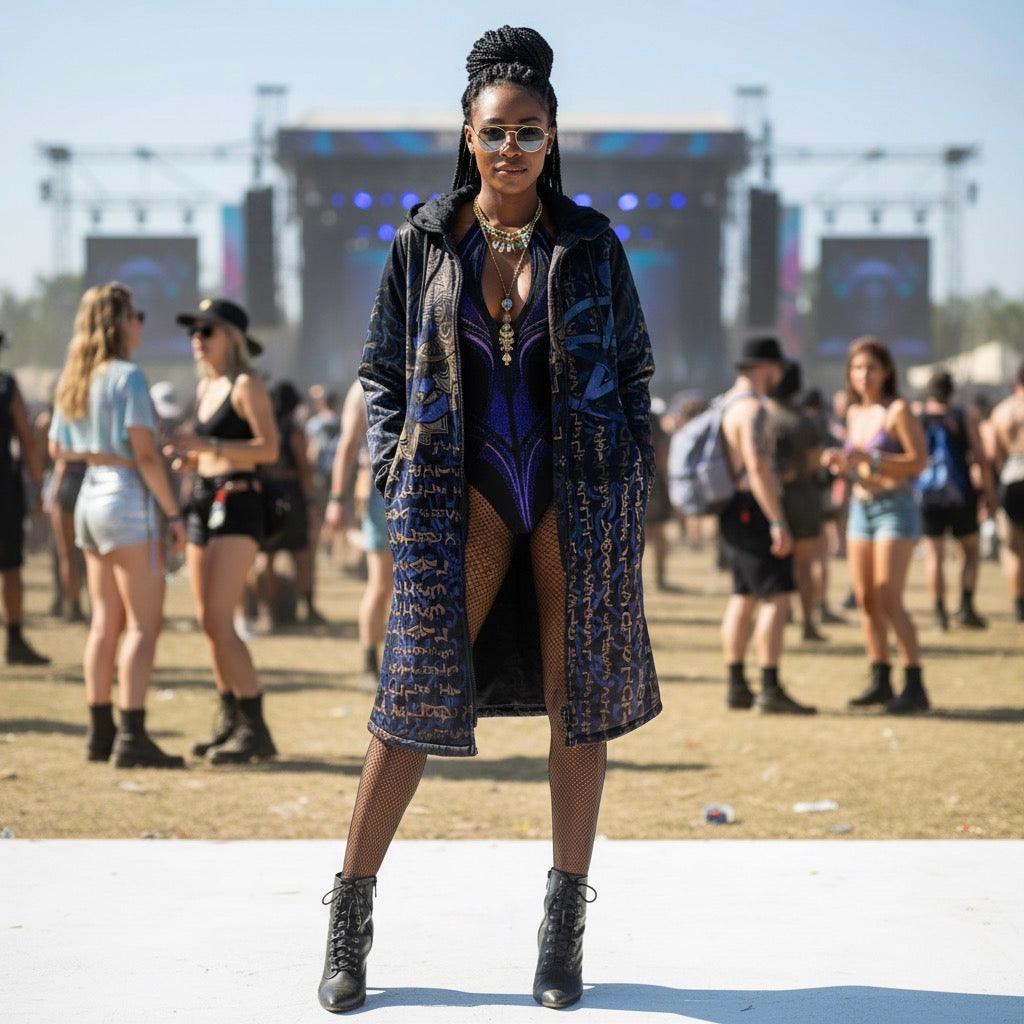 Enochian Vision Blue Women's Festival Cloak