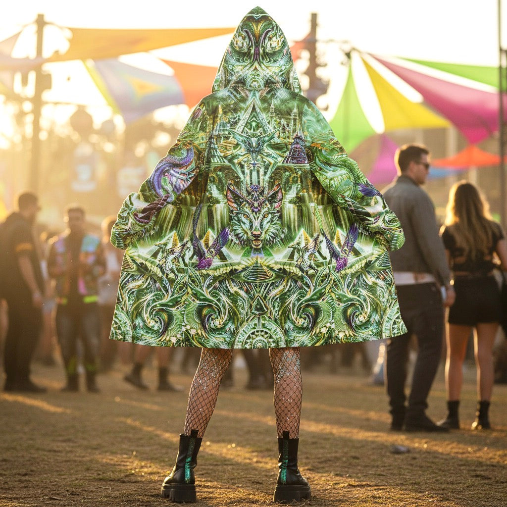 Dream Weaver Green Festival Cloak