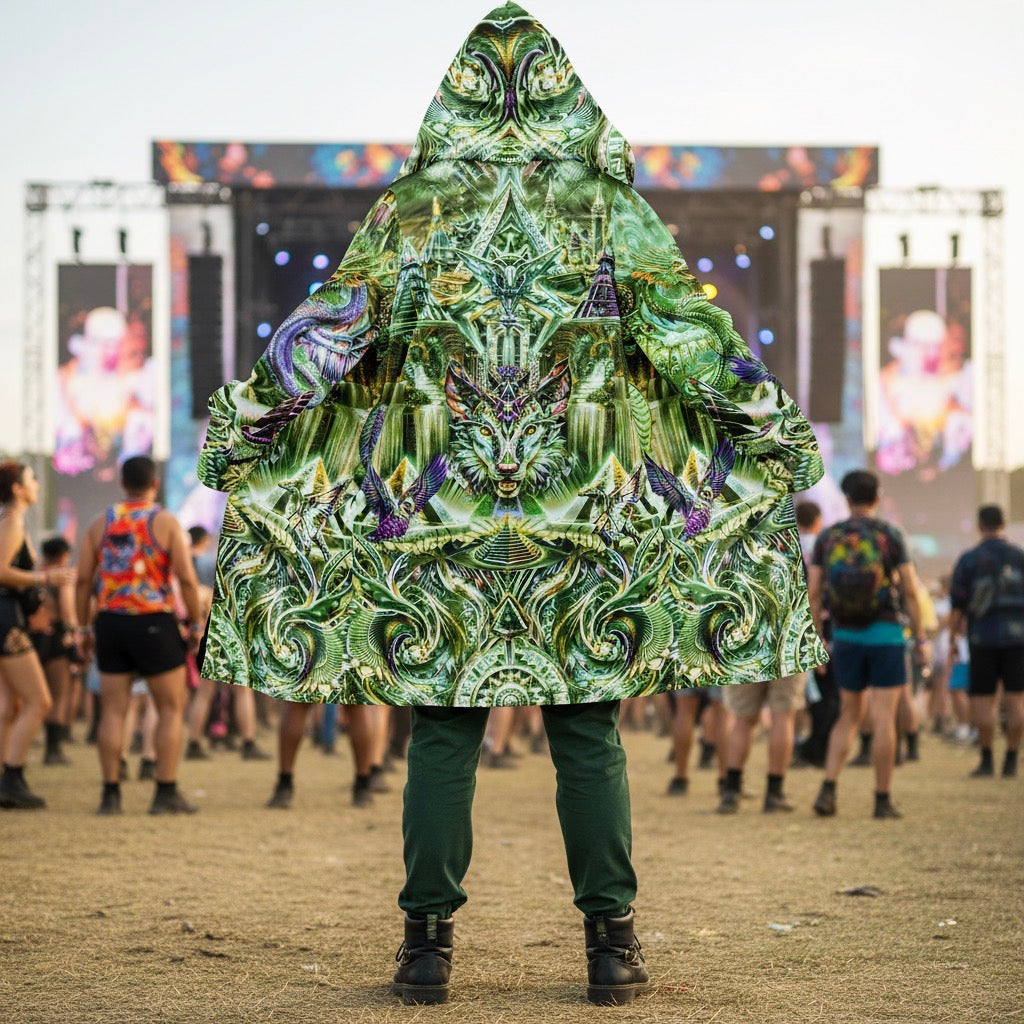 Dream Weaver Green Men's Festival Cloak
