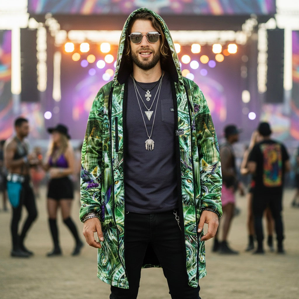Dream Weaver Green Men's Festival Cloak