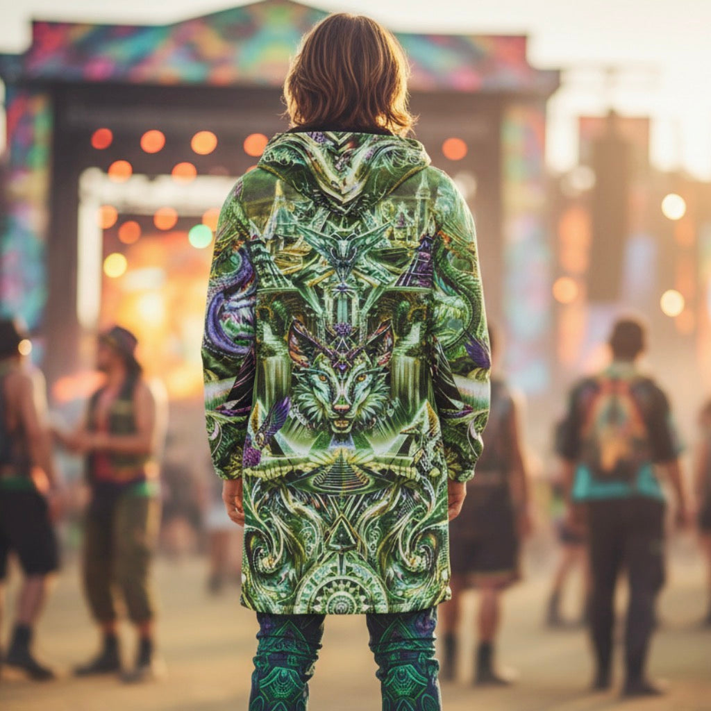 Dream Weaver Green Men's Festival Cloak