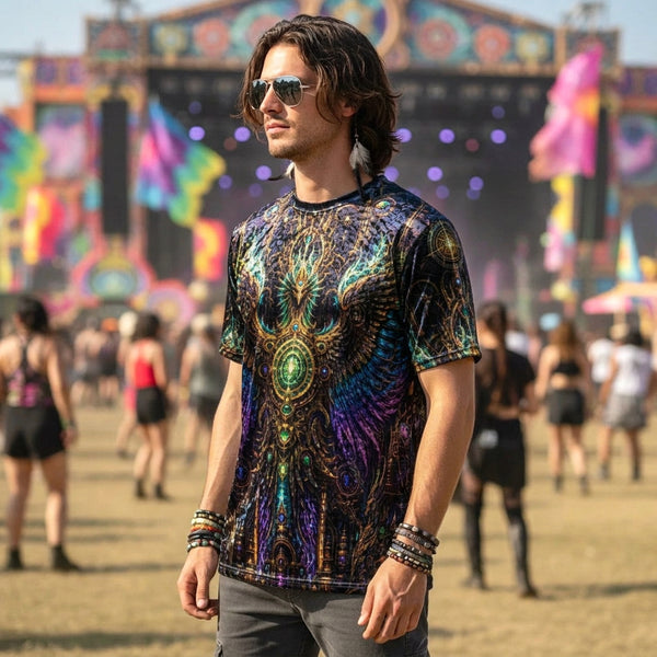 Crushed Velvet T-Shirt | Golden Phoenix