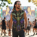 Golden Phoenix Men’s Sleeveless Hoodie