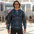 Crushed Velvet Pullover Hoodie | Mechanical Kraken