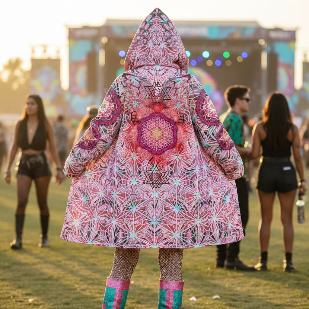 Angel Catcher Light Red Festival Cloak
