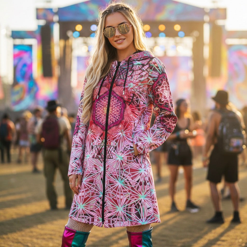 Angel Catcher Light Red Festival Cloak