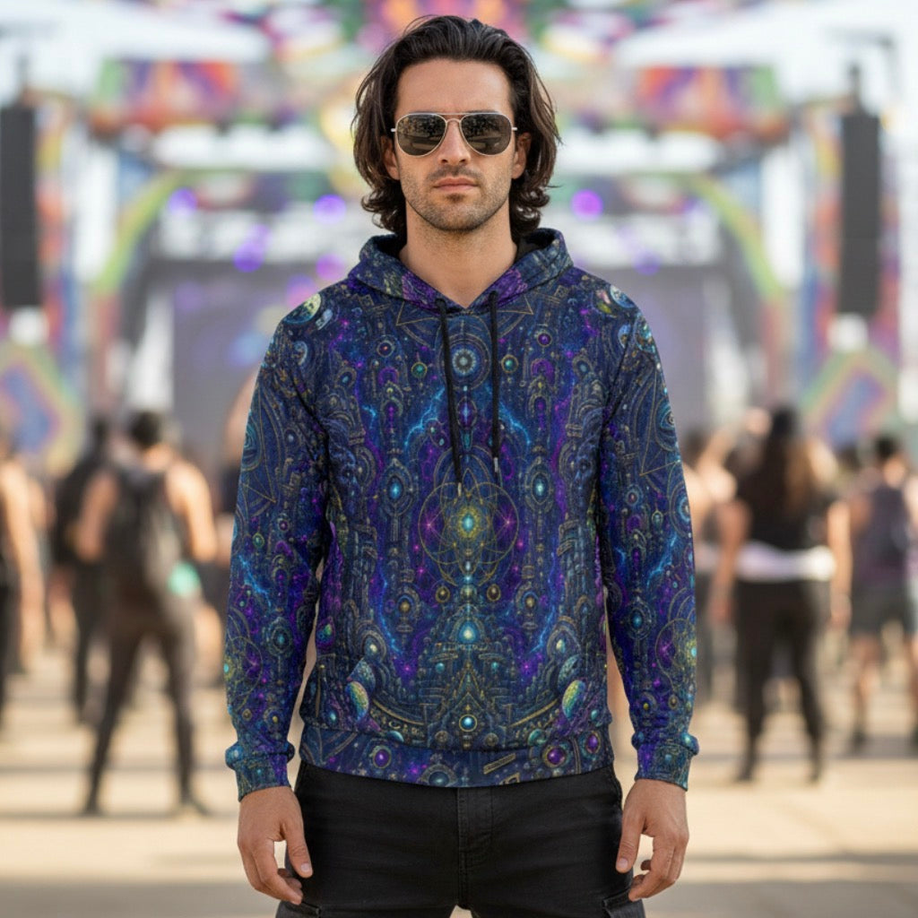 Crush Velvet Pullover Hoodie | Celestial Temple