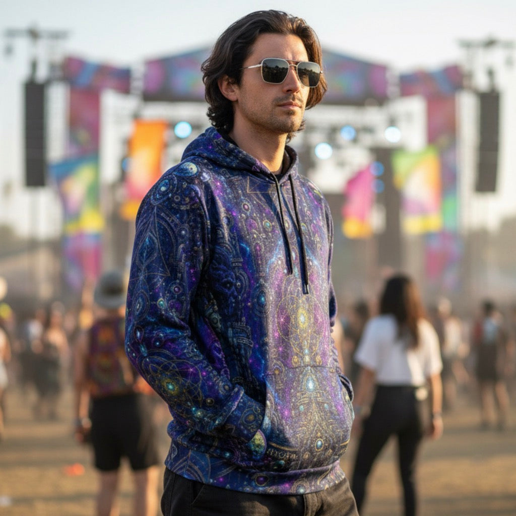Crush Velvet Pullover Hoodie | Celestial Temple