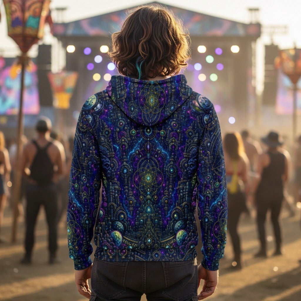 Crush Velvet Pullover Hoodie | Celestial Temple