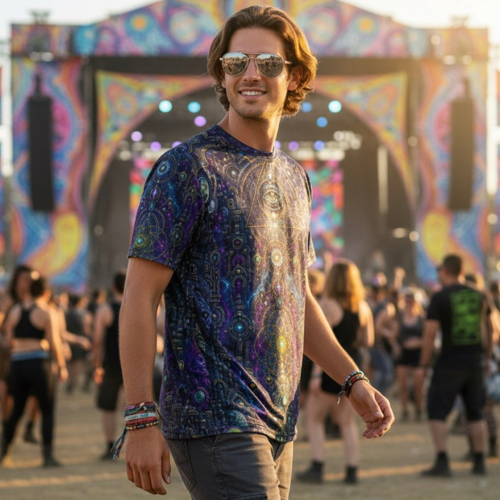 Crushed Velvet T-Shirt | Celestial Temple