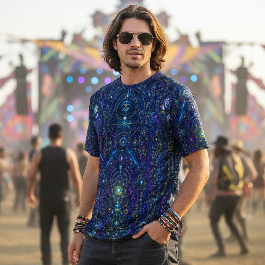 Crushed Velvet T-Shirt | Celestial Temple