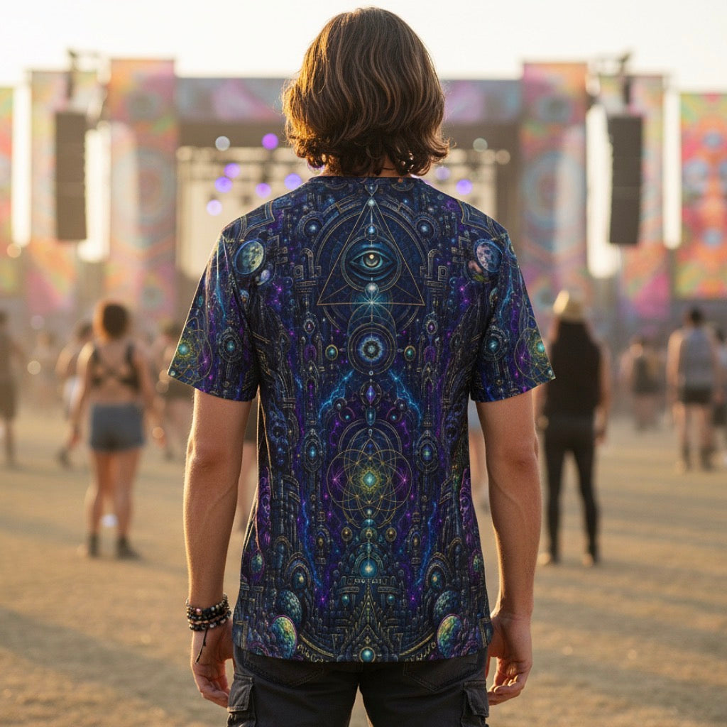 Crushed Velvet T-Shirt | Celestial Temple