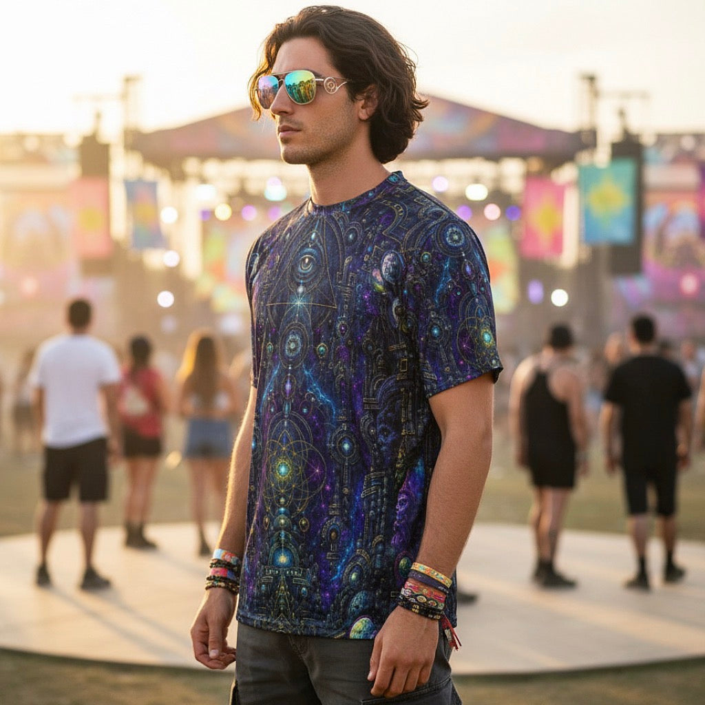 Crushed Velvet T-Shirt | Celestial Temple