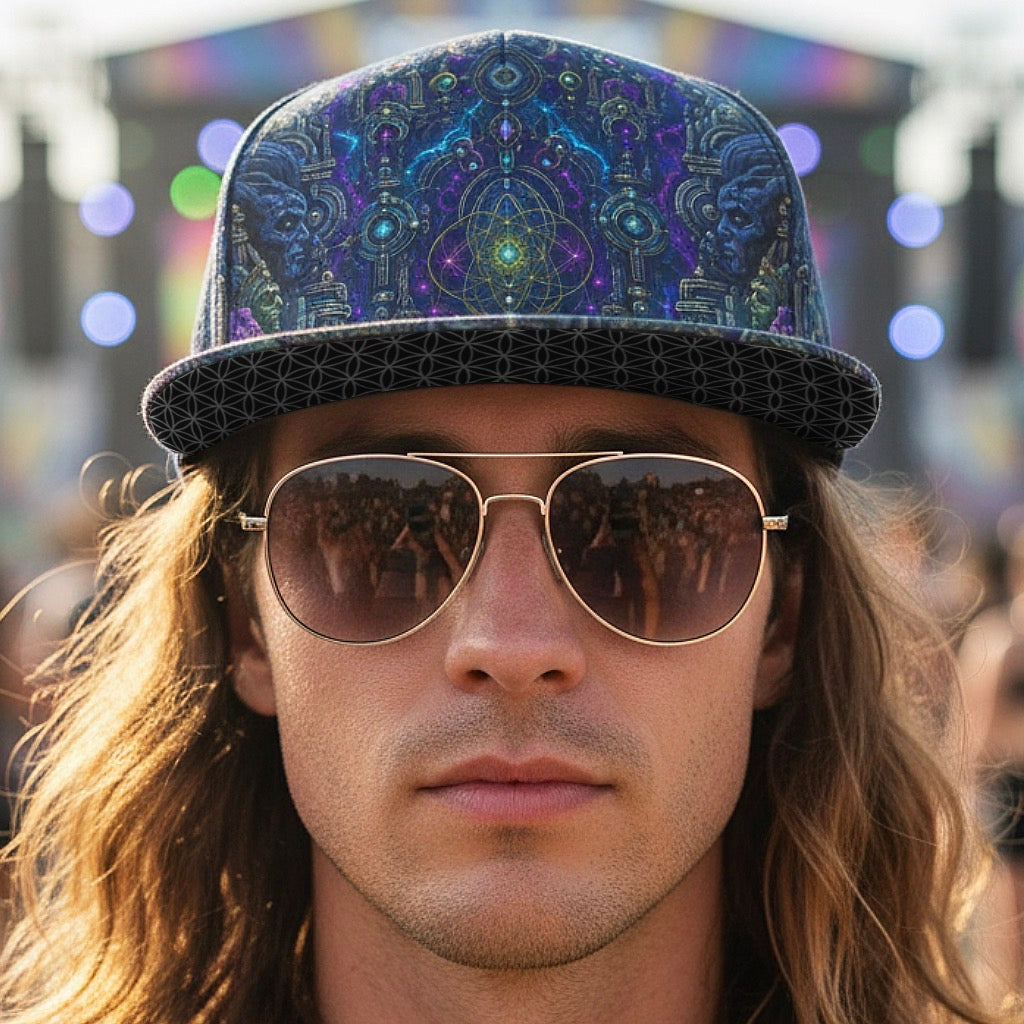 Celestial Temple Snapback Hat