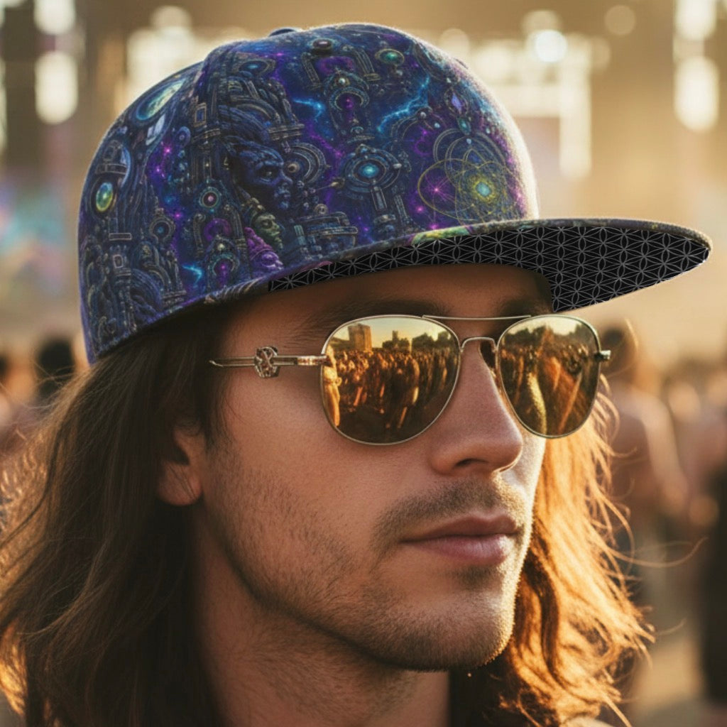 Celestial Temple Snapback Hat