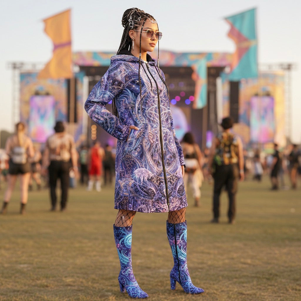 Galactic Alien Oracle Women’s Cloak