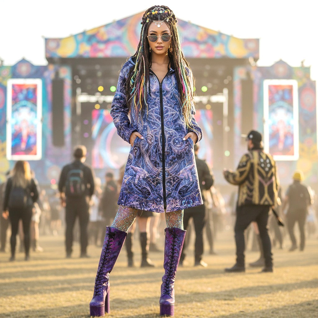 Galactic Alien Oracle Women’s Cloak