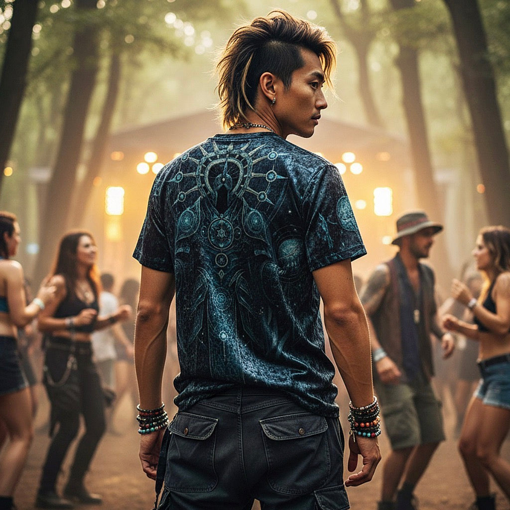 Crushed Velvet T-Shirt | Cosmic Knight