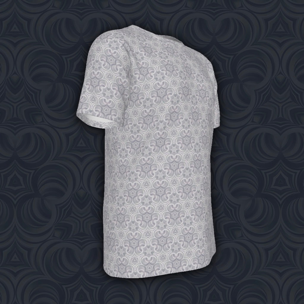 Cotton T-Shirt | White Fractal Bubble