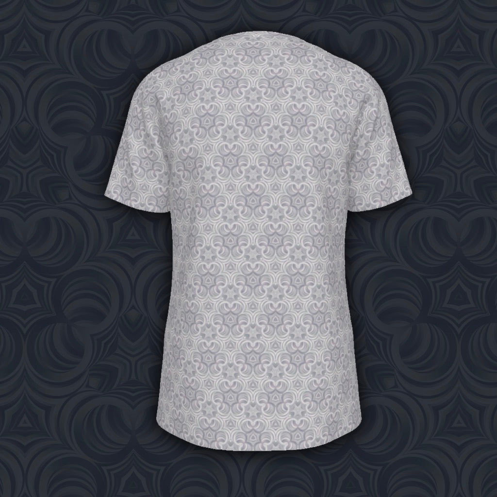 Cotton T-Shirt | White Fractal Bubble