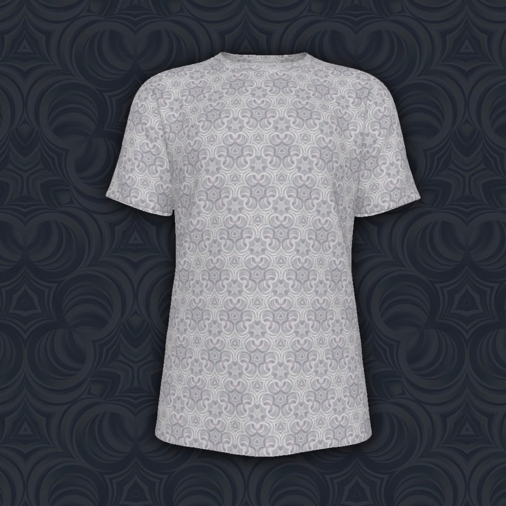 Cotton T-Shirt | White Fractal Bubble