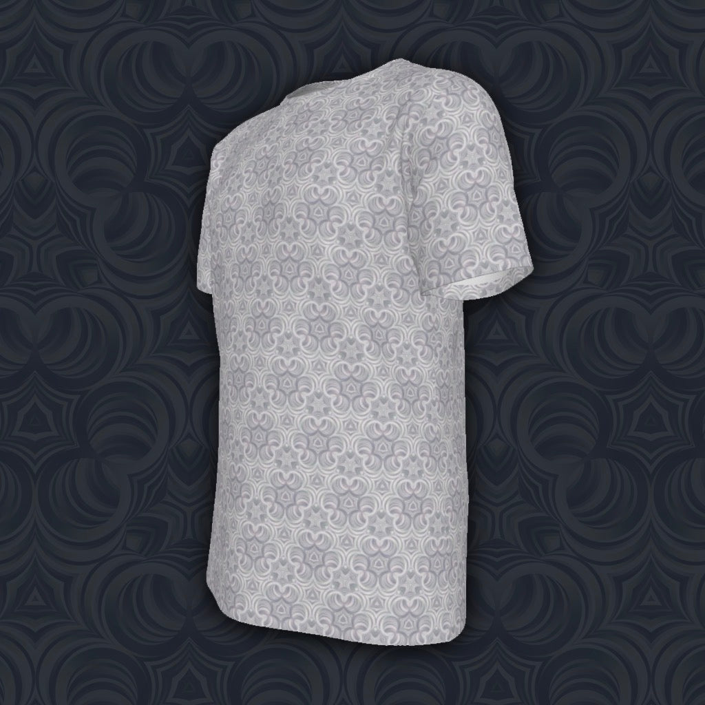 Cotton T-Shirt | White Fractal Bubble