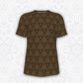 Cotton T-Shirt | Brown Fractal Bubble