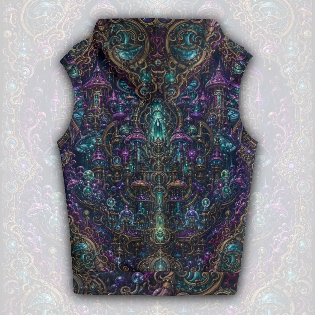 Cotton Sleeveless Hooded Tank | Crystal Shroom Kingdom