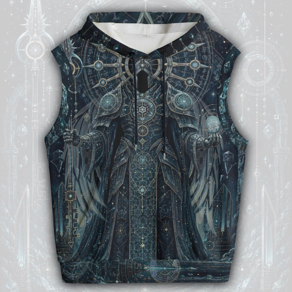 Cotton Sleeveless Hooded Tank | Cosmic Knight
