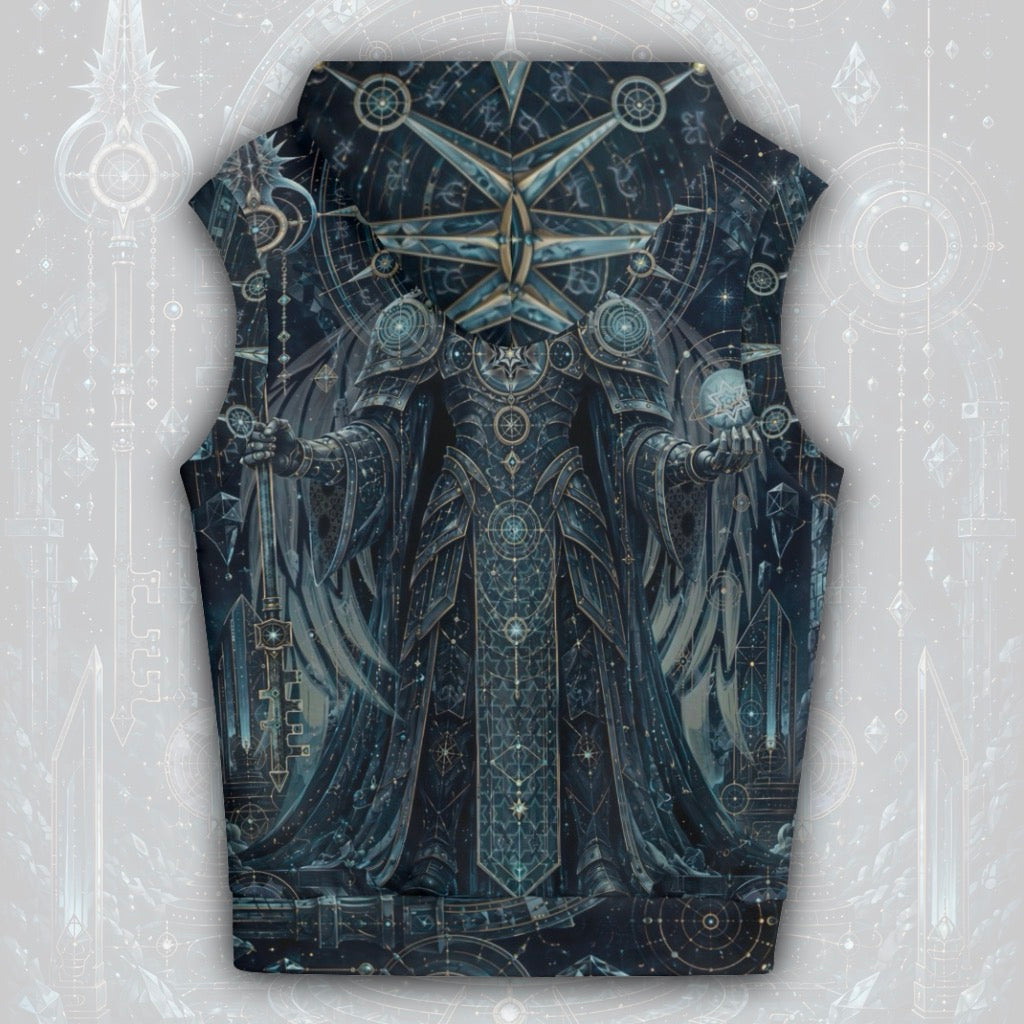 Cotton Sleeveless Hooded Tank | Cosmic Knight