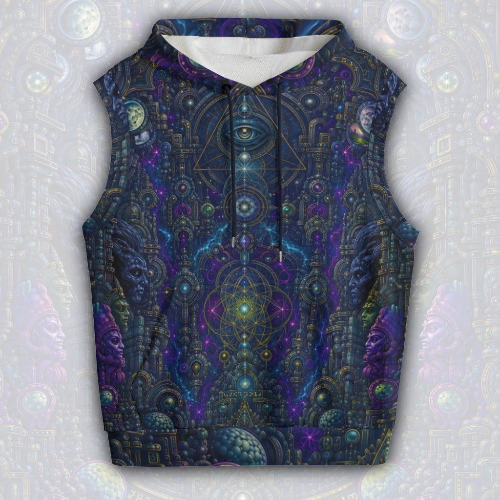 Cotton Sleeveless Hooded Tank | Celestial Temple