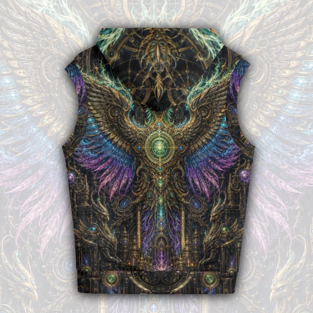 Cotton Sleeveless Hooded Tank | Golden Phoenix