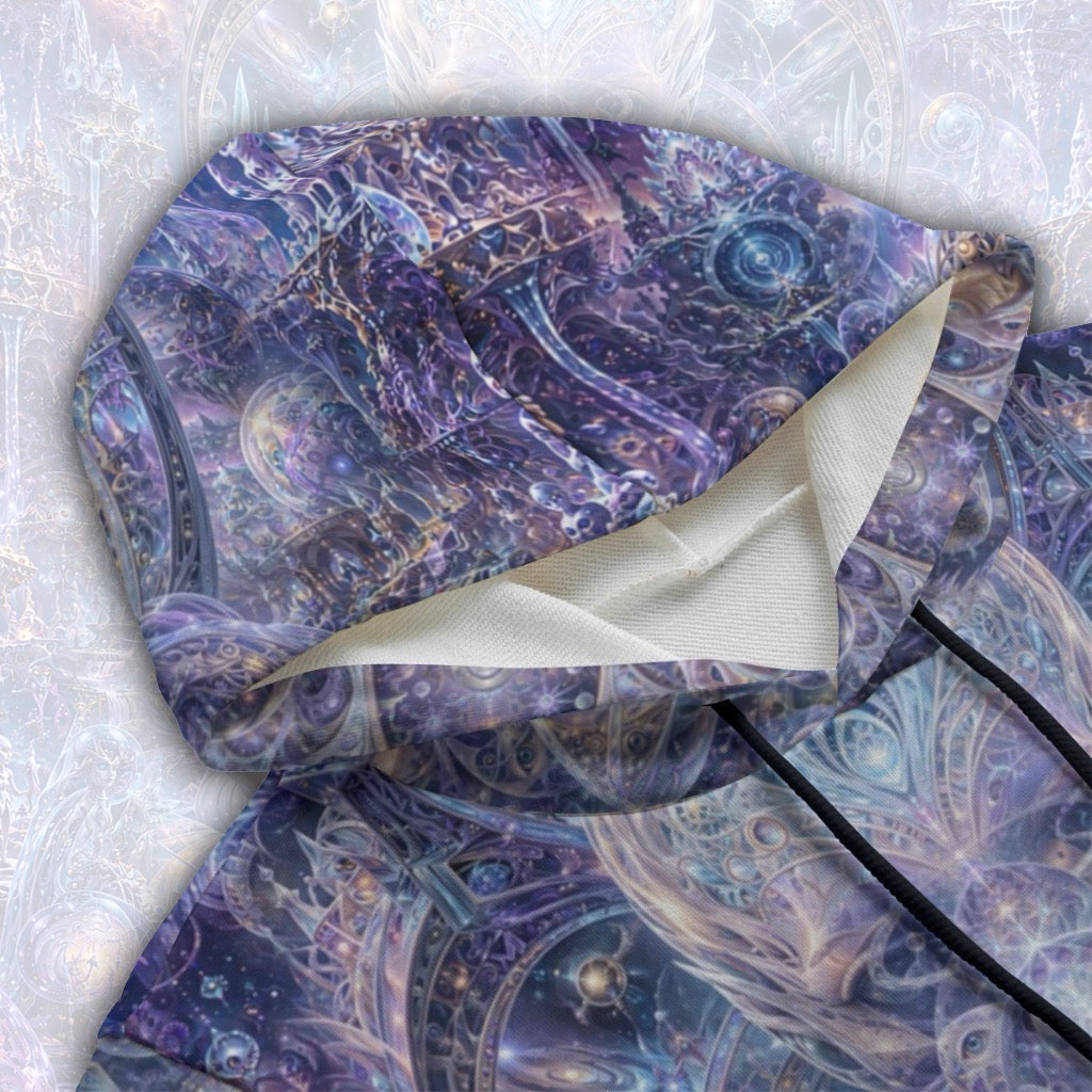 Cotton Sleeveless Hooded Tank | Galactic Alien Oracle